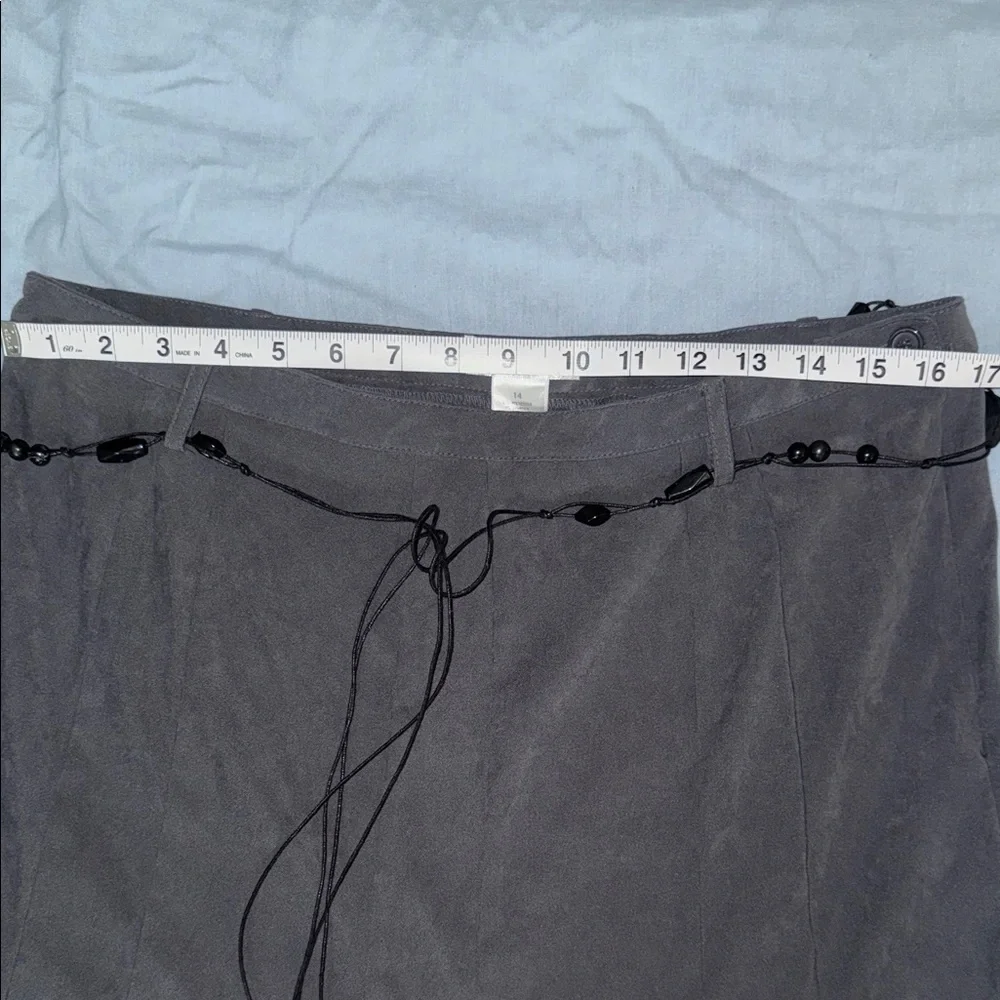 Dressbarn Gray A-Line Skirt - Picture 3 of 8